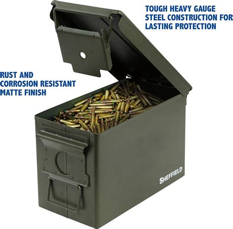 Sheffield Military Style Ammo Can, Airtight and Water